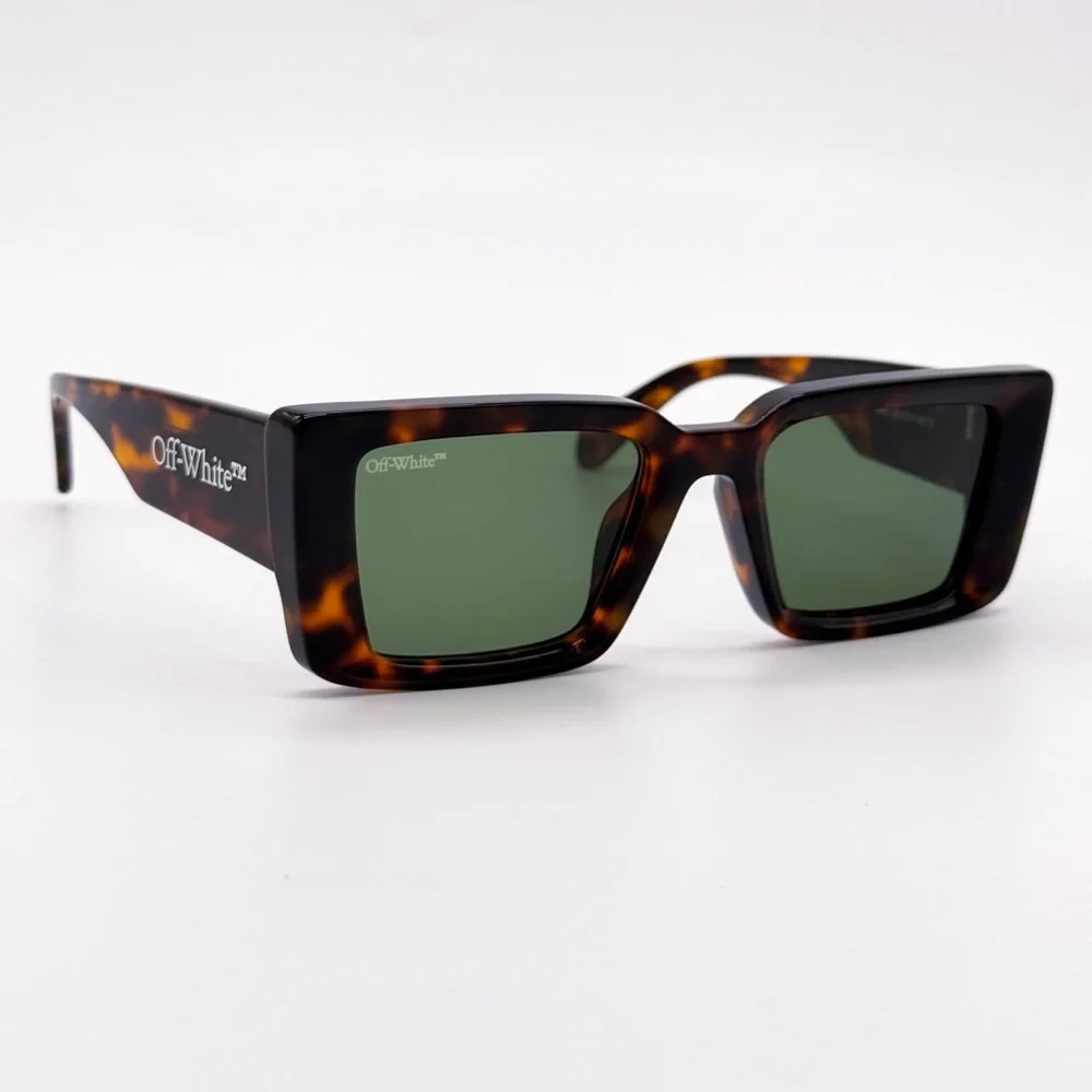 NEW OFF-WHITE SAVANNAH AF 16055 HAVANA SUNGLASSES SQUARE OERI077 6055